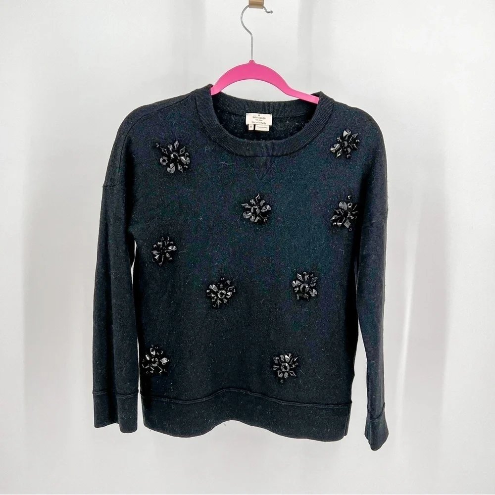 Kate Spade embellished black sweater